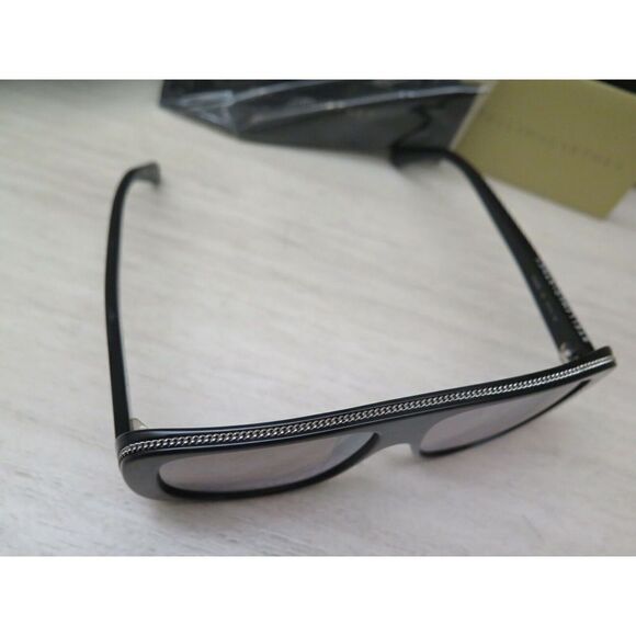 Stella McCartney SC0092S 001 Women's Black/Silver Mirror Lens Sunglasses $270+ - Picture 5 of 12
